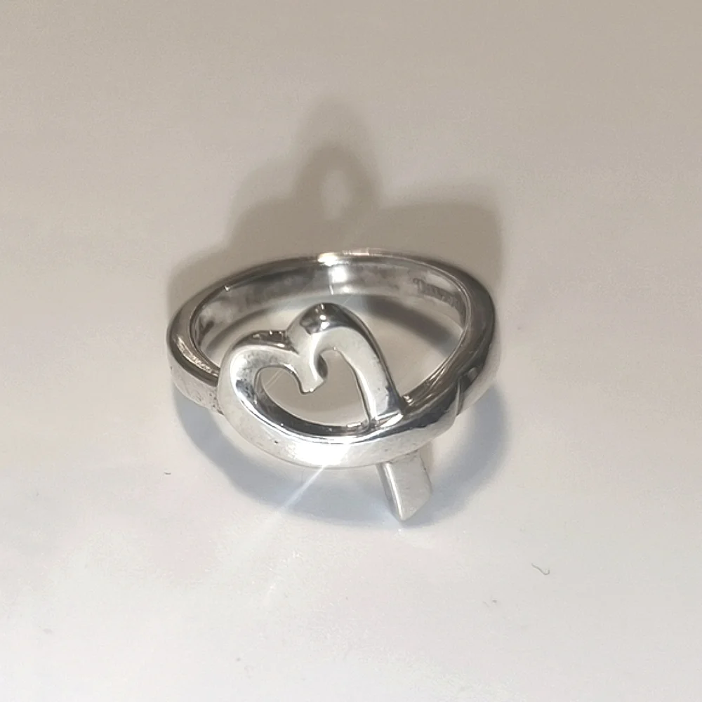 Tiffany & Co. Paloma Picasso Loving Heart Sterling Silver Ring